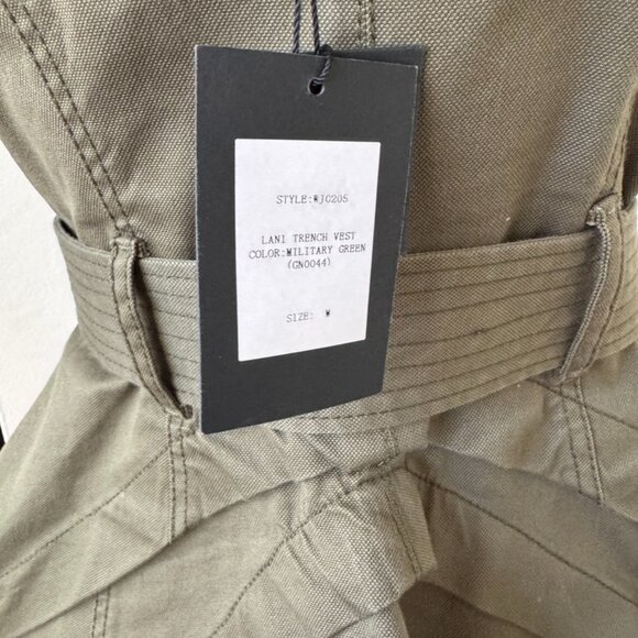 MARISSA WEBB Lani Trench Vest In Green NEW with Tags size Medium - Picture 14 of 16